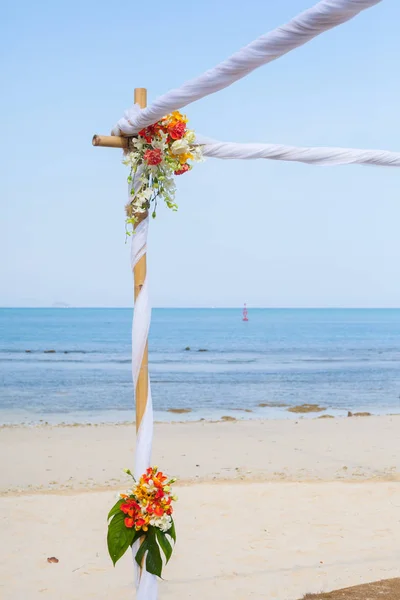 Organizzazione matrimonio in spiaggia — Foto Stock