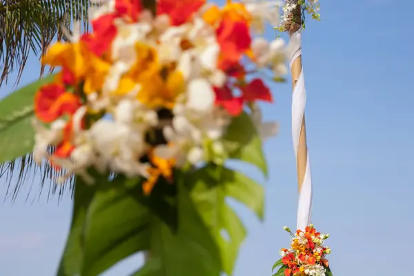 Organizzazione matrimonio in spiaggia — Foto Stock