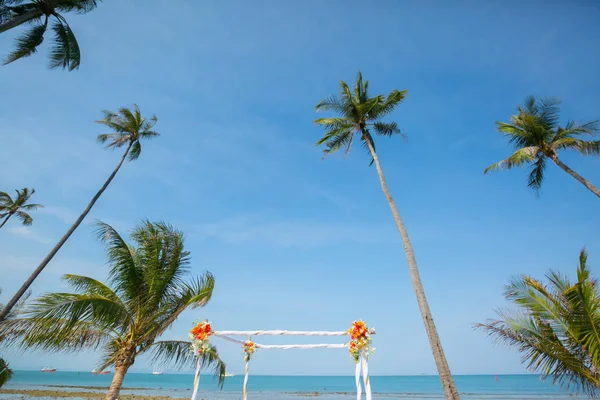 Beach esküvői beállítása — Stock Fotó