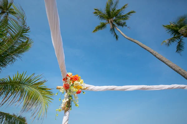 Beach esküvői beállítása — Stock Fotó