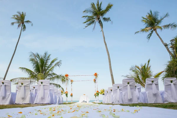 Beach esküvői beállítása — Stock Fotó