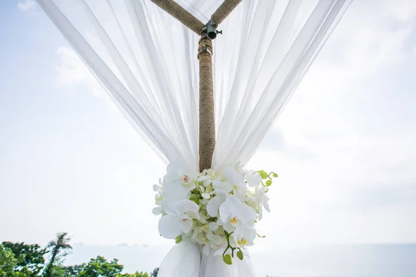 Detalhe da configuração do casamento — Fotografia de Stock