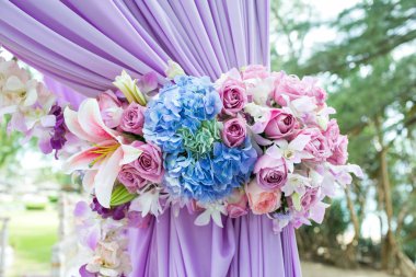 Tayland bir düğün töreninde çiçek aranjman.