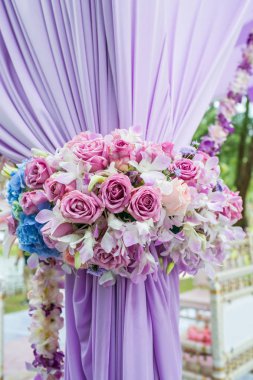 Tayland bir düğün töreninde çiçek aranjman.