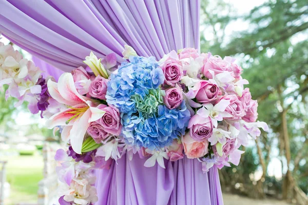 Acuerdo Floral Una Ceremonia Boda Tailandia — Foto de Stock