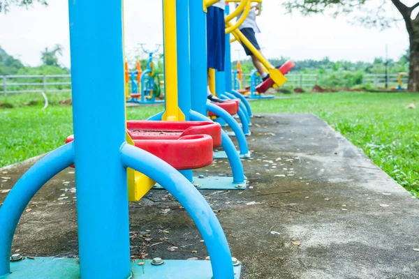 Kinderspielplatz Der Schule Thailand Selektiver Fokus — Stockfoto