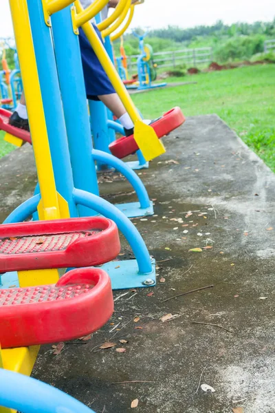 Kinderspielplatz Der Schule Thailand Selektiver Fokus — Stockfoto