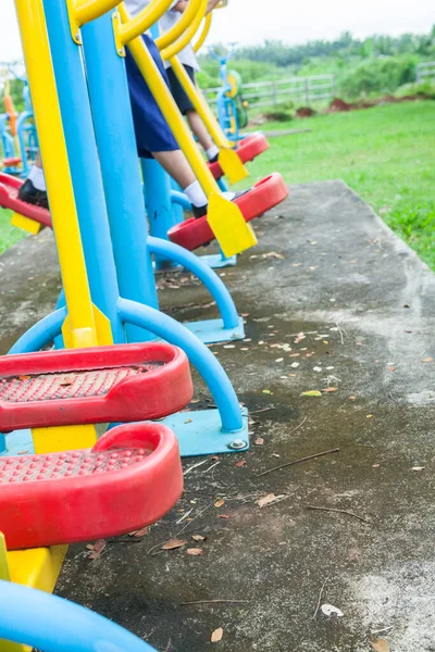 Park Zabaw Dla Dzieci Szkole Tajlandii Skupienie Selektywne — Zdjęcie stockowe