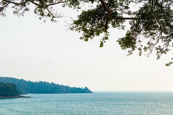 Vue Sur Mer Depuis Balcon Concept Vacances Été — Photo