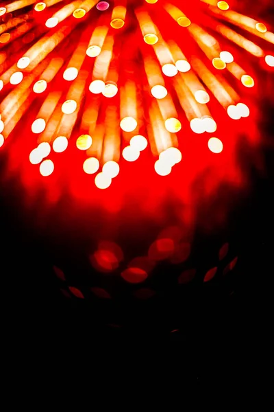 Coloridos Fireworks Bokeh Desenfoque Sobre Fondo Oscuro —  Fotos de Stock