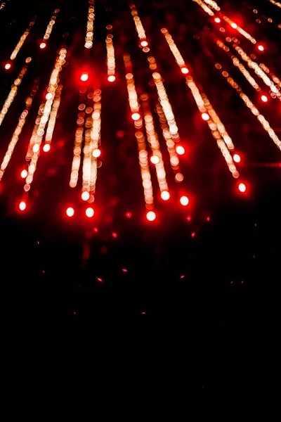 Coloridos Fireworks Bokeh Desenfoque Sobre Fondo Oscuro — Foto de Stock