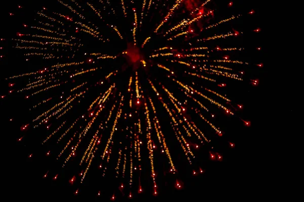 Coloridos Fireworks Bokeh Desenfoque Sobre Fondo Oscuro Imágenes de stock libres de derechos