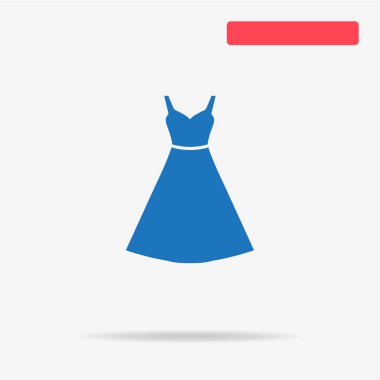 Simge gibi giyin. Tasarım için vektör konsepti çizimi.