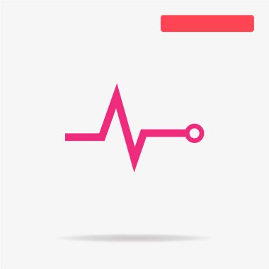 Nabız simgesi. Vektör konsept illüstrasyon tasarımı için.