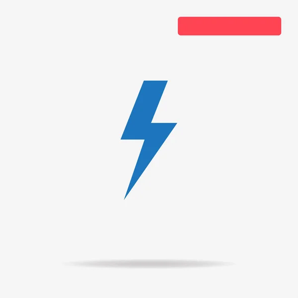 Lightning Icon Vector Concept Illustration Design — Stock Vector