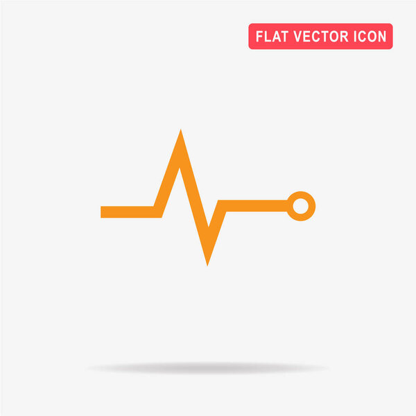 Значок пульса. Векторная концепция
.