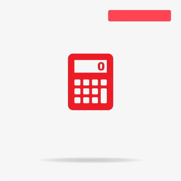 Calculator Icon Vector Concept Illustration Design — Stock Vector