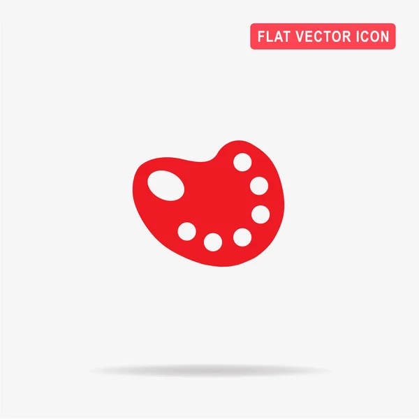 Palette Icon Vector Concept Illustration Design — Stock Vector