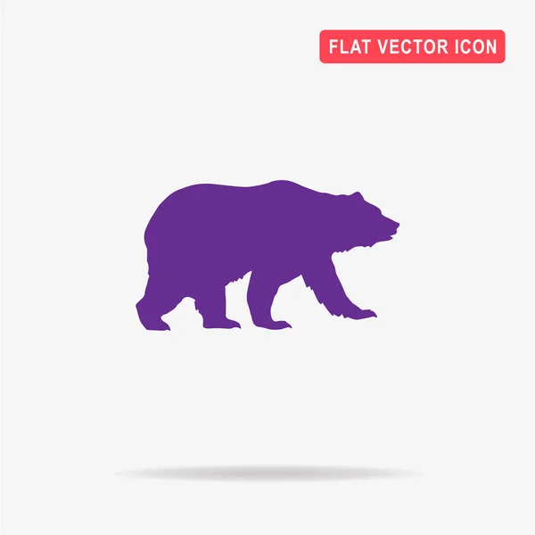 Ikona Medvěd Vektorové Ilustrace Koncept Pro Design — Stockový vektor