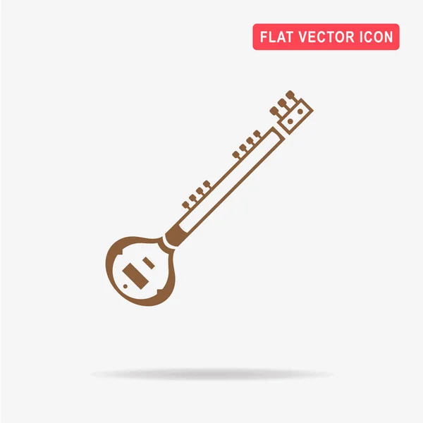 Ícone Guitarra Ilustração Conceito Vetor Para Design — Vetor de Stock