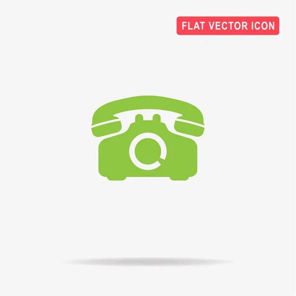 Ícone Telefone Retro Ilustração Conceito Vetor Para Design — Vetor de Stock