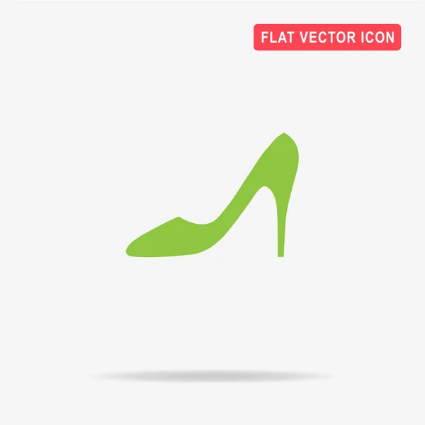 Значок Туфли Высоком Каблуке Векторная Концепция — стоковый вектор