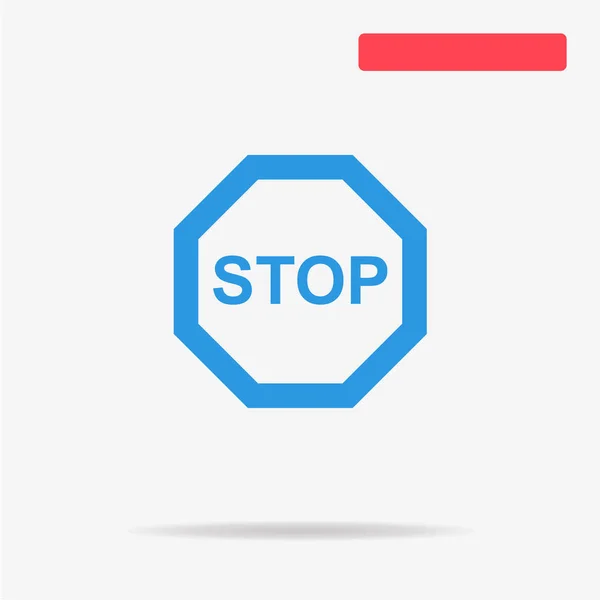 Stop Sign Icon Vector Concept Illustration Design — Stock Vector