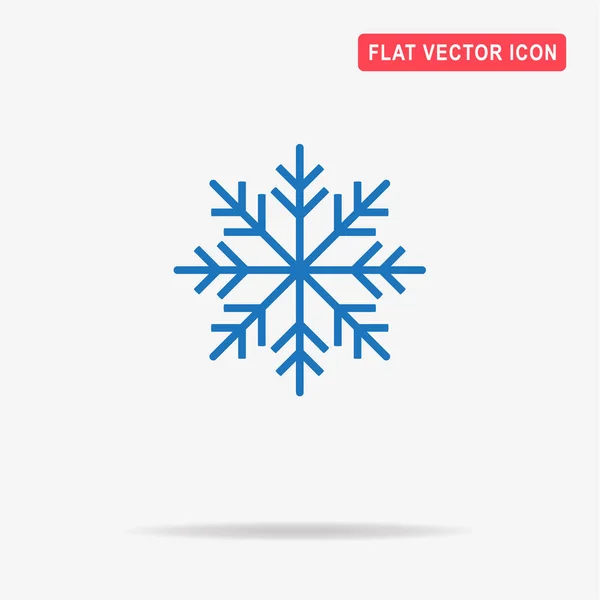 Icône Flocon Neige Noël Illustration Vectorielle Concept Pour Design — Image vectorielle