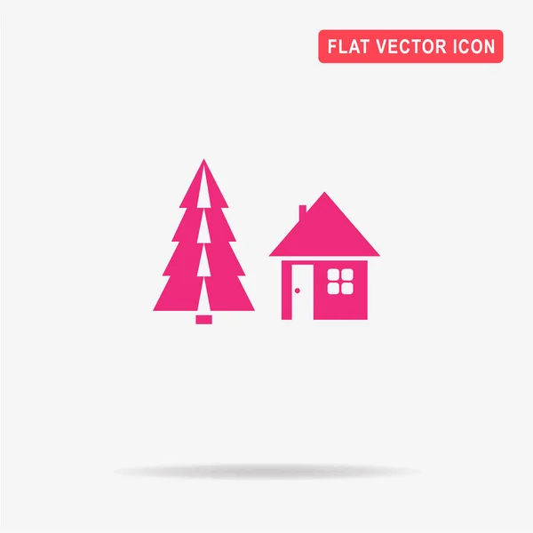 Ícone Casa Natal Ilustração Conceito Vetor Para Design — Vetor de Stock