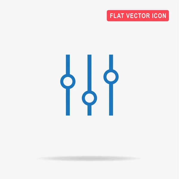 Korrekciós Zene Ikonra Vektor Koncepció Illusztráció Design — Stock Vector