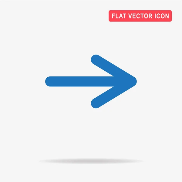 Icono Flecha Ilustración Del Concepto Vectorial Para Diseño — Vector de stock