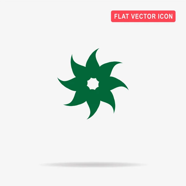Flower Icon Vector Concept Illustration Design — Stock Vector