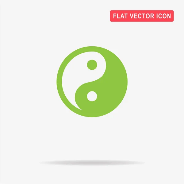 Icône Yin Yang Illustration Vectorielle Concept Pour Design — Image vectorielle