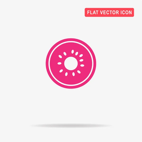Kiwi Icon Vector Concept Illustration Design — Stock Vector