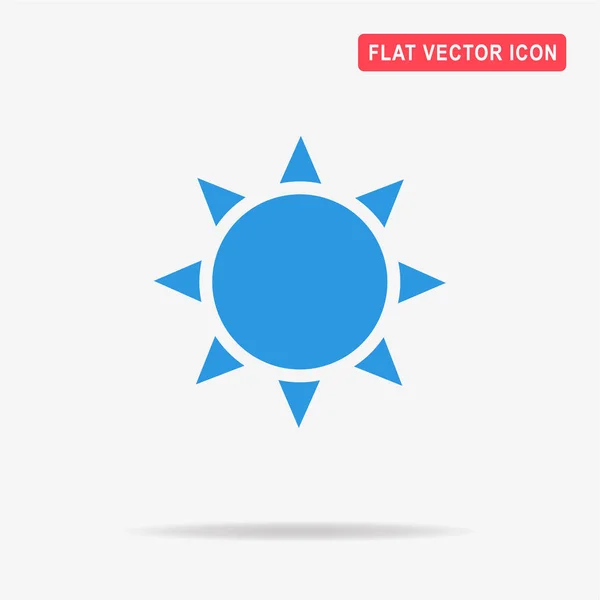 Het Pictogram Van Zon Vectorillustratie Concept Voor Ontwerp — Stockvector