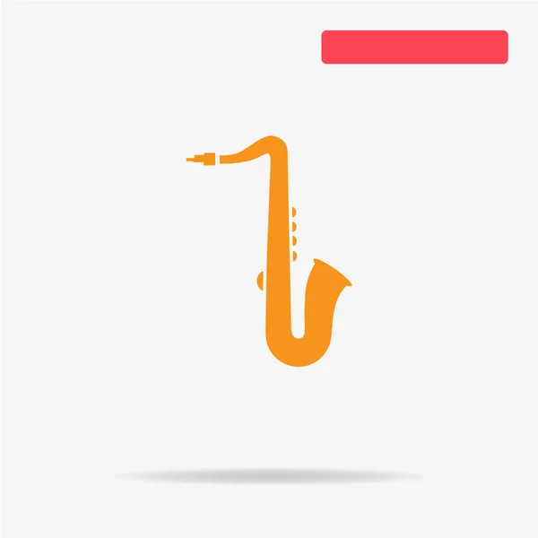 Saxophone Icon Vector Concept Illustration Design — Stock Vector