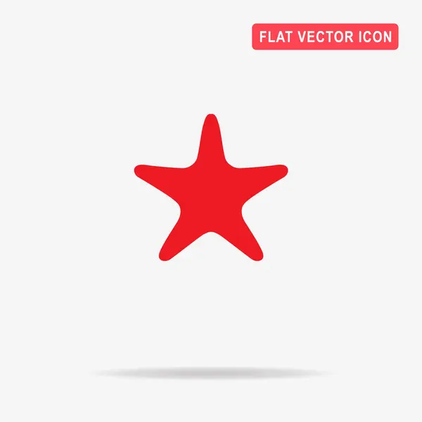 Starfish Pictogram Vectorillustratie Concept Voor Ontwerp — Stockvector