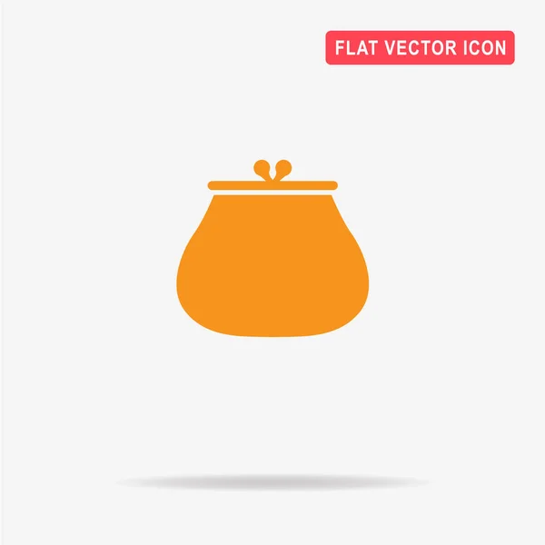 Icono Del Monedero Ilustración Del Concepto Vectorial Para Diseño — Vector de stock