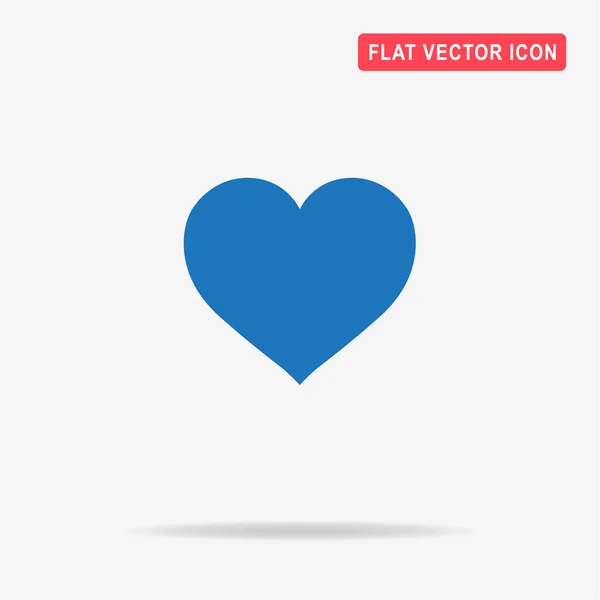 Heart Icon Vector Concept Illustration Design — Stock Vector