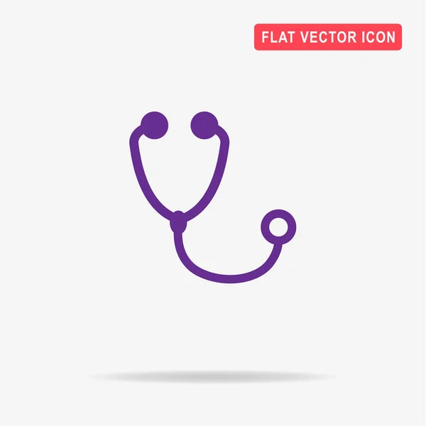 Stethoskop Ikone Vektor Konzept Illustration Für Design — Stockvektor