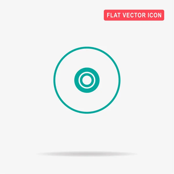 Icône Disque Compact Illustration Vectorielle Concept Pour Design — Image vectorielle