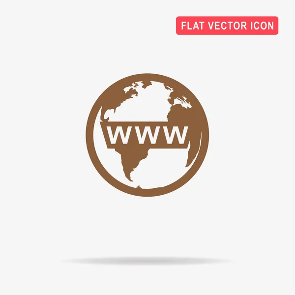 Www Pictogram Vectorillustratie Concept Voor Ontwerp — Stockvector