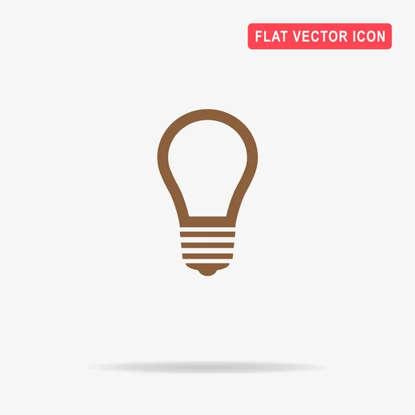 Het Pictogram Van Gloeilamp Vectorillustratie Concept Voor Ontwerp — Stockvector