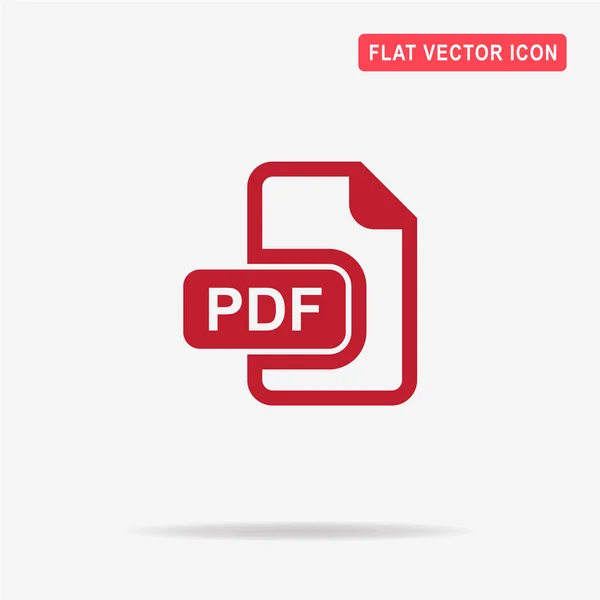 Icône Pdf Illustration Vectorielle Concept Pour Design — Image vectorielle