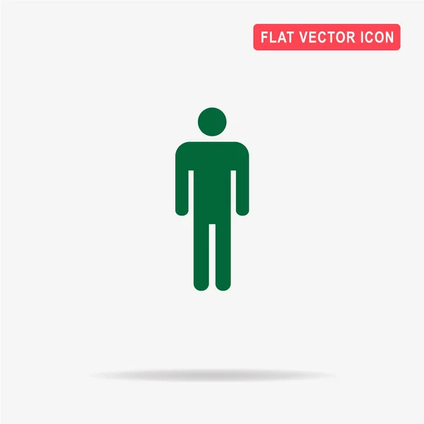 Man Icon Vector Concept Illustration Design — Stock Vector