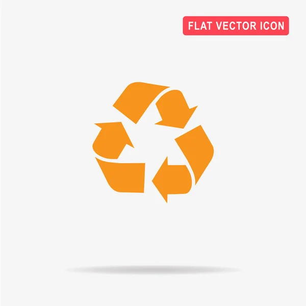 Recycle Sign Icon Vector Concept Illustration Design — Stock Vector