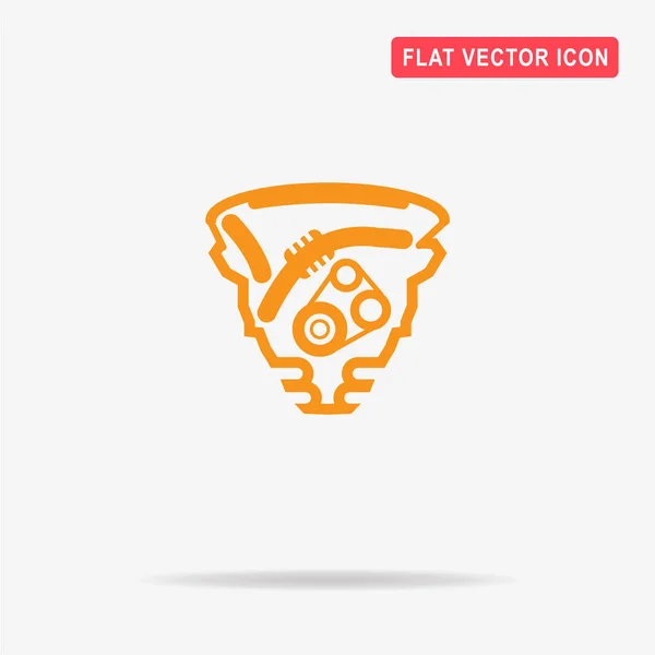 Icono Del Motor Ilustración Del Concepto Vectorial Para Diseño — Vector de stock