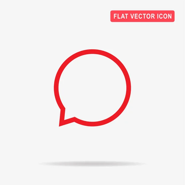 Speech Icon Vector Concept Illustration Design — Stock Vector