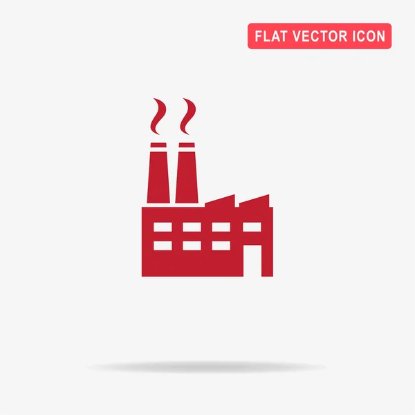 Icono Fábrica Ilustración Del Concepto Vectorial Para Diseño — Vector de stock