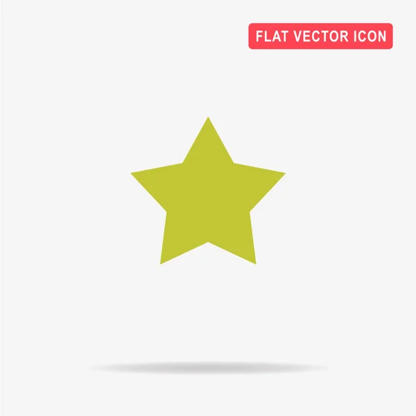 Значок Звезды Векторная Концепция — стоковый вектор